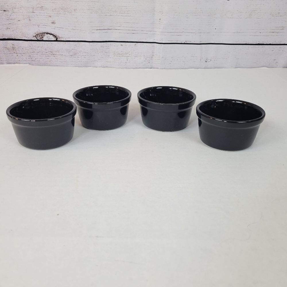 Basic Black‎ Ramekins; Set of 4